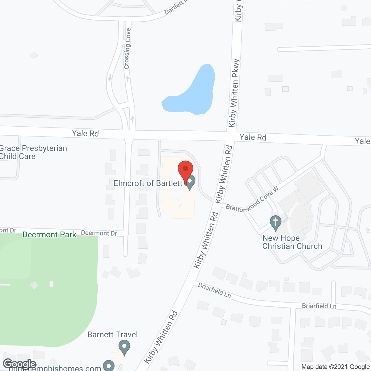 American House Bartlett in google map