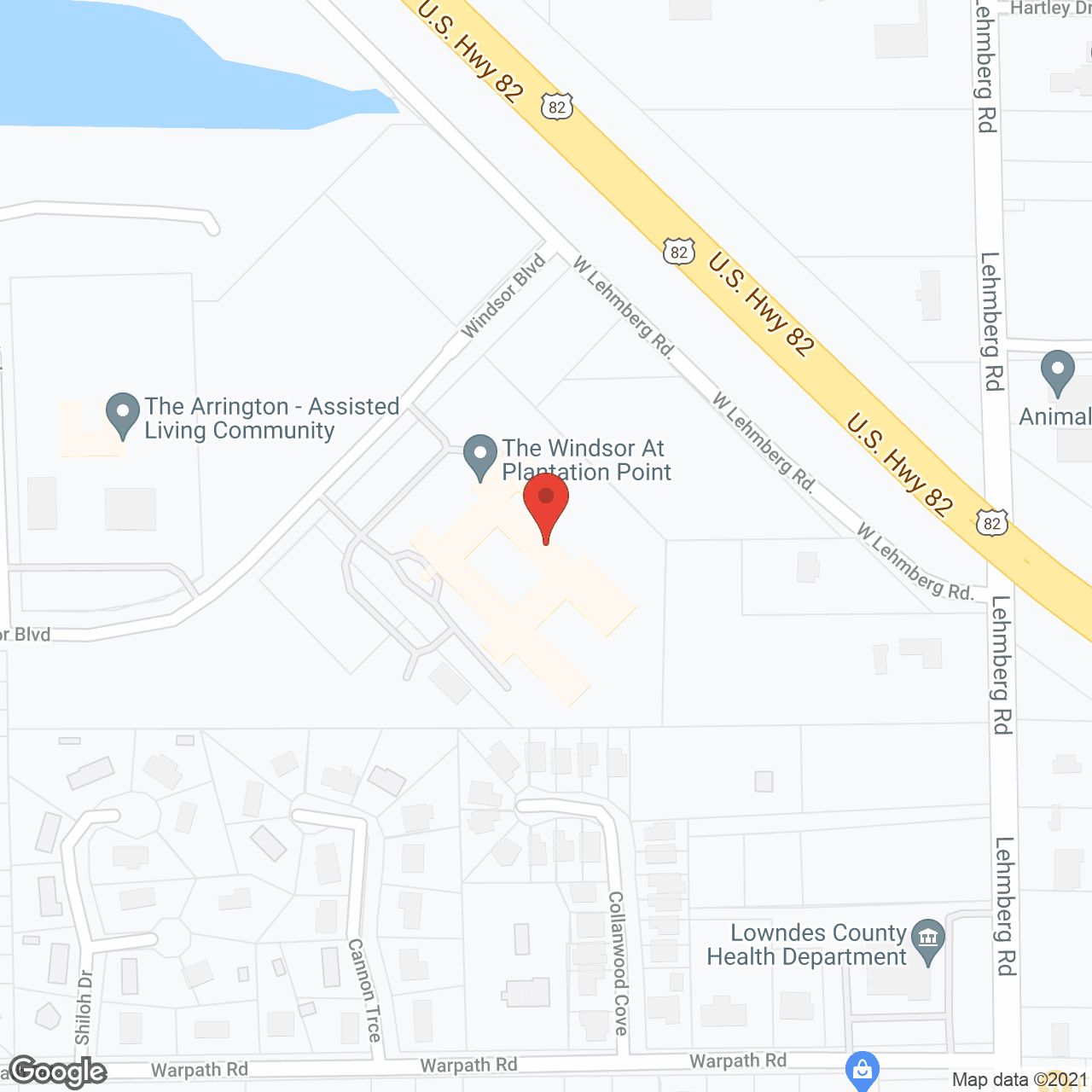 Plantation Pointe Retirement Community in google map