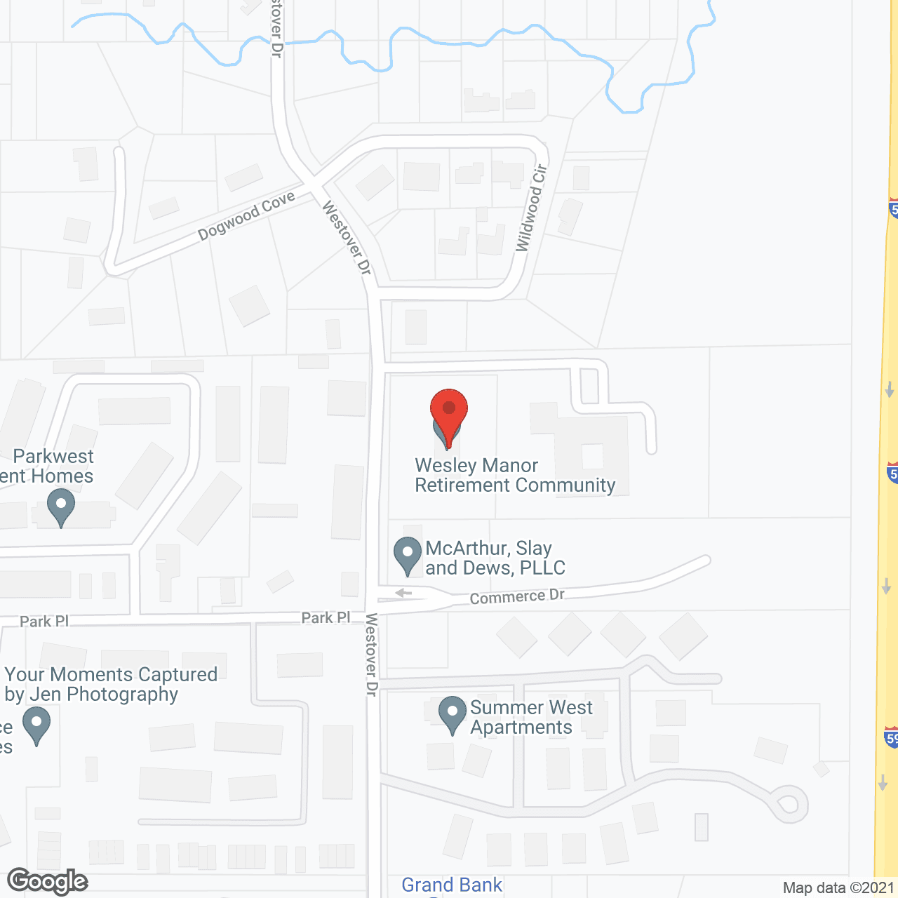 Wesley Manor in google map
