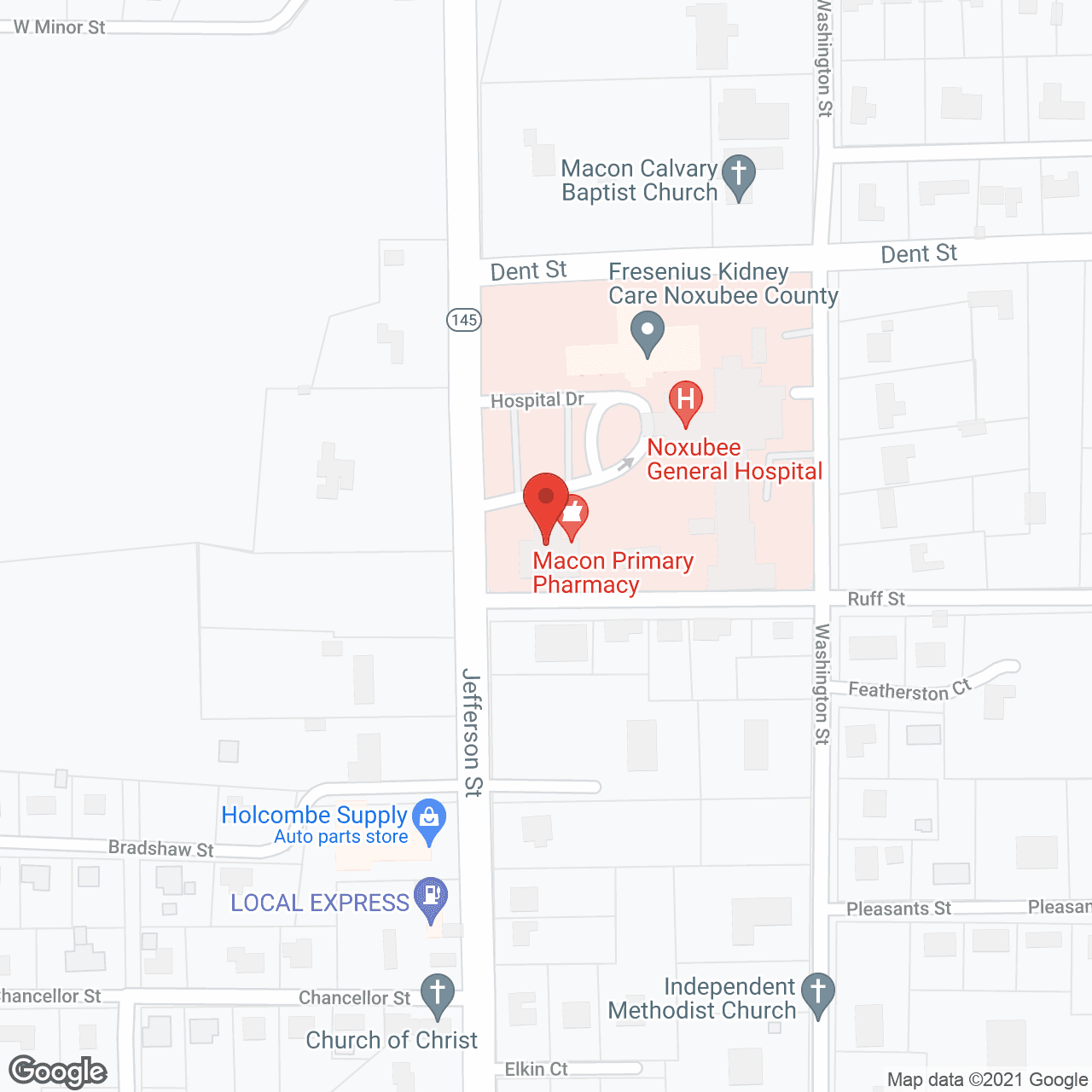 Noxubee County Nursing Home in google map