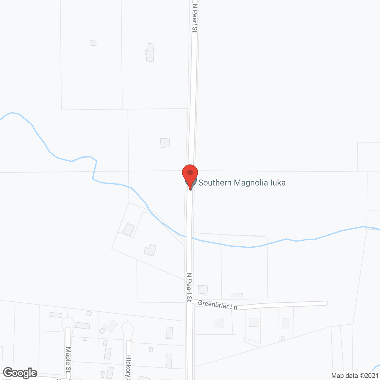 Southern Magnolia Iuka in google map