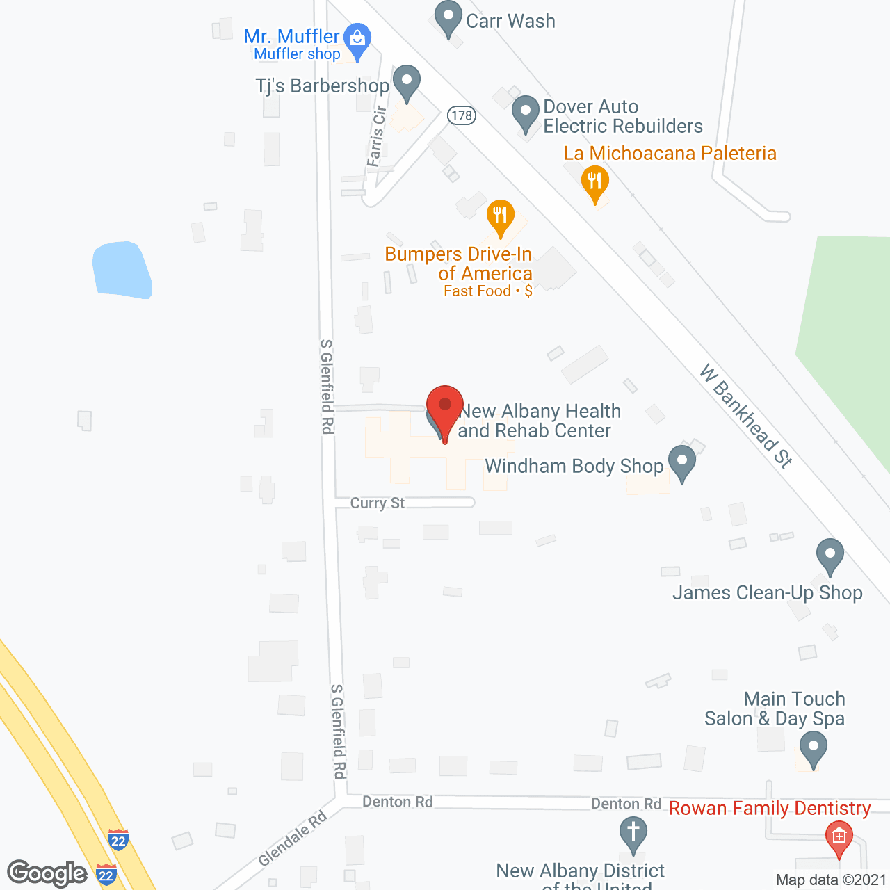 Graceland Care Ctr-New Albany in google map