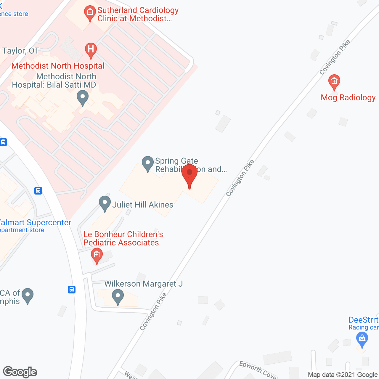Spring Gate Rehabilitation and Healthcare Center in google map