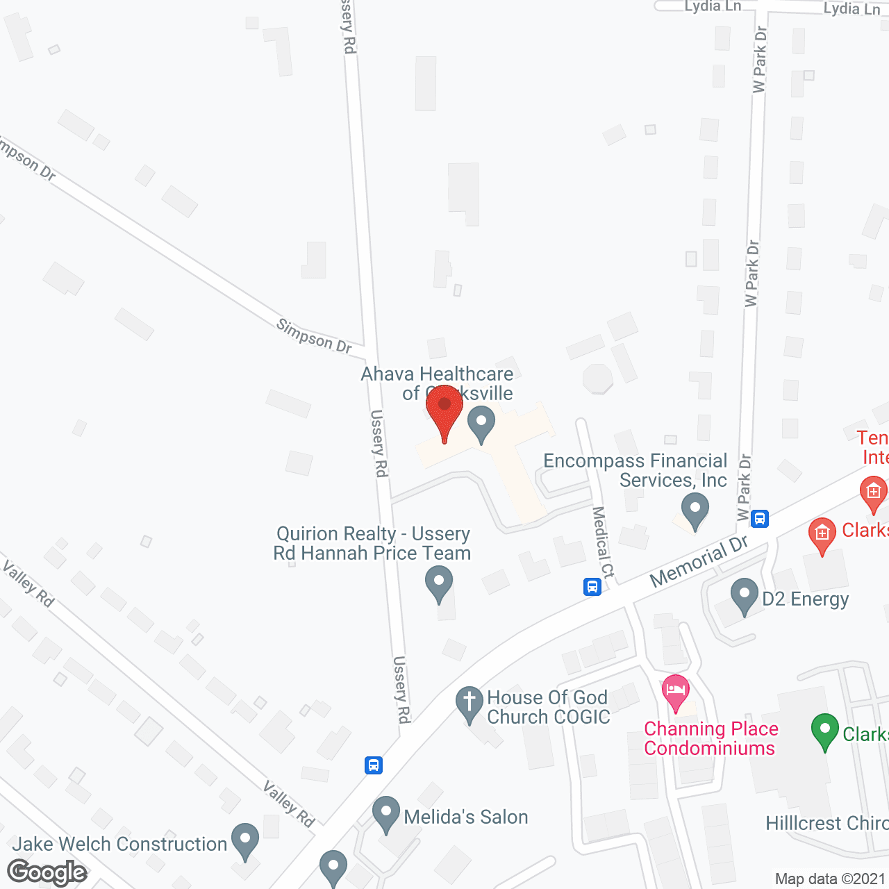 Ahava Healthcare in google map