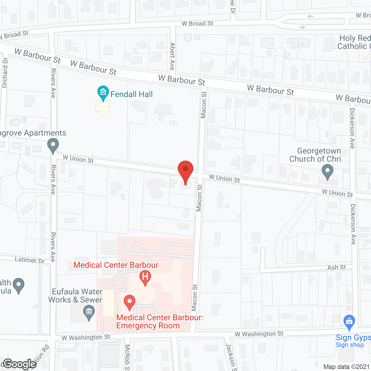 River Oaks in google map