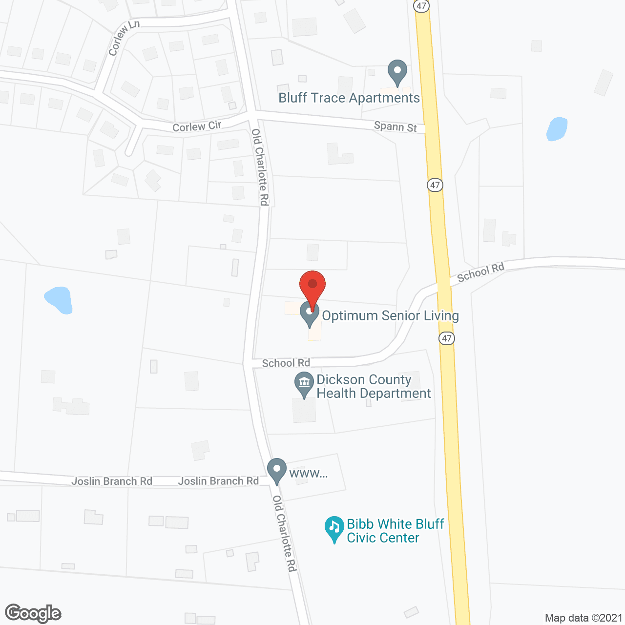 Optimum Senior Living in google map