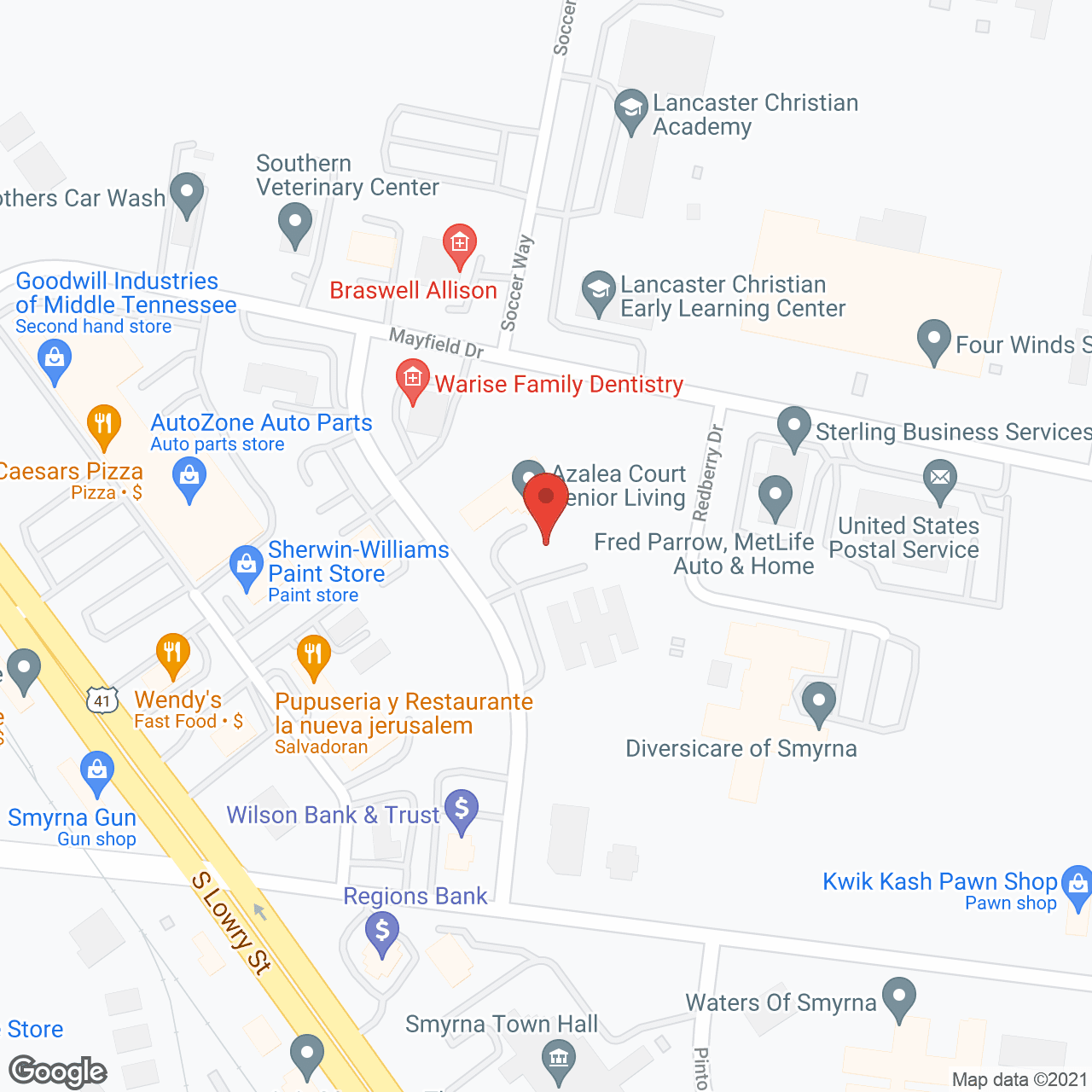 Azalea Court and The Arbors at Azalea Court in google map