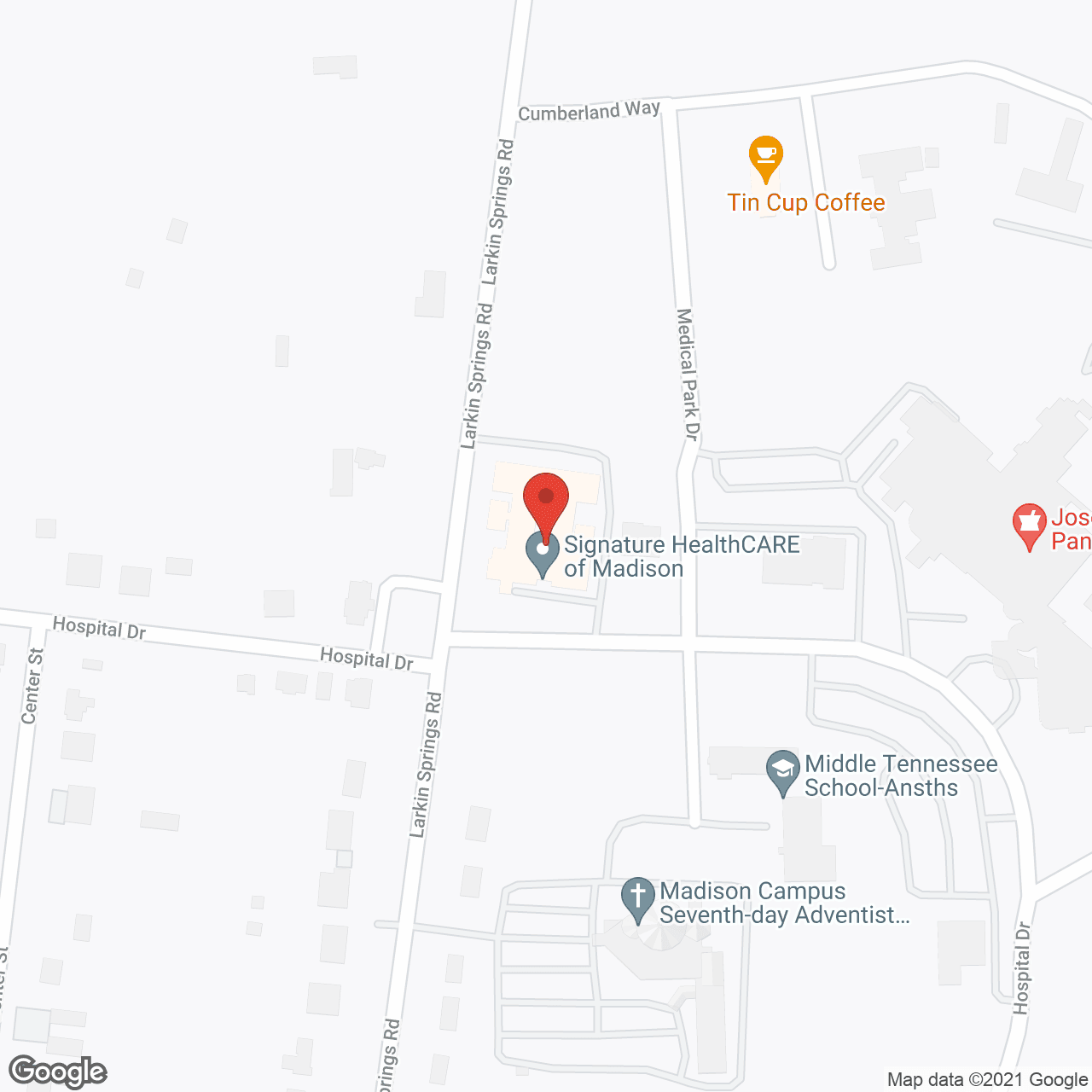 Signature Healthcare of Madison in google map