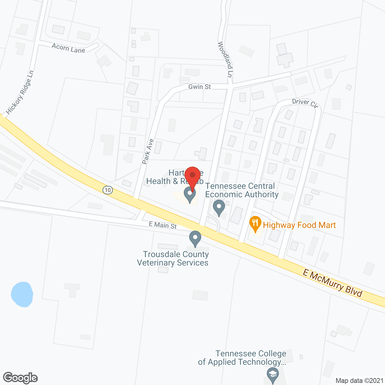 Hartsville Convalescent Center in google map