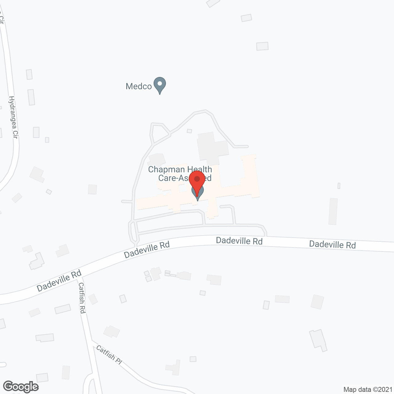 Chapman Specialty Care Assisted Living Facility in google map