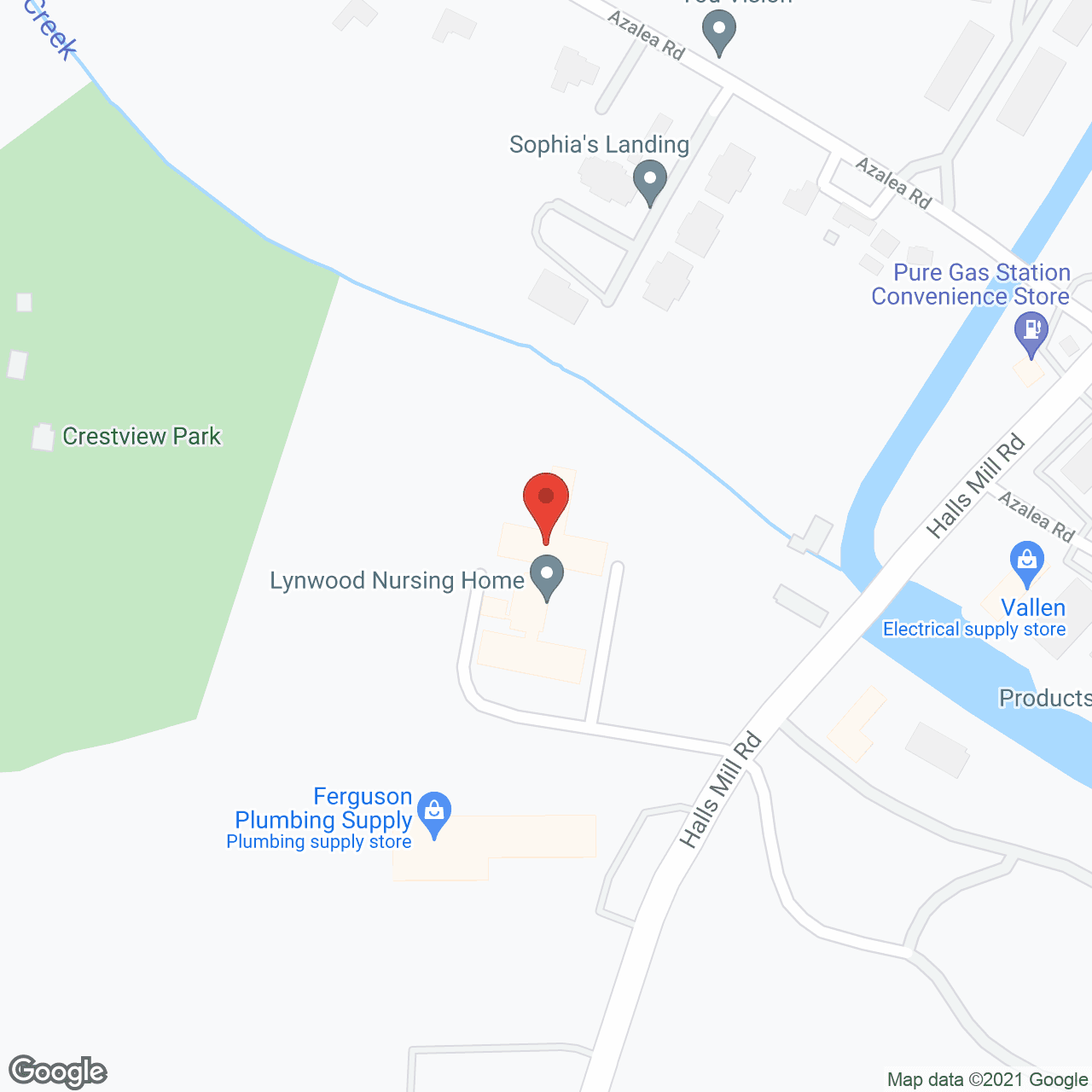 Lynwood Nursing Home in google map
