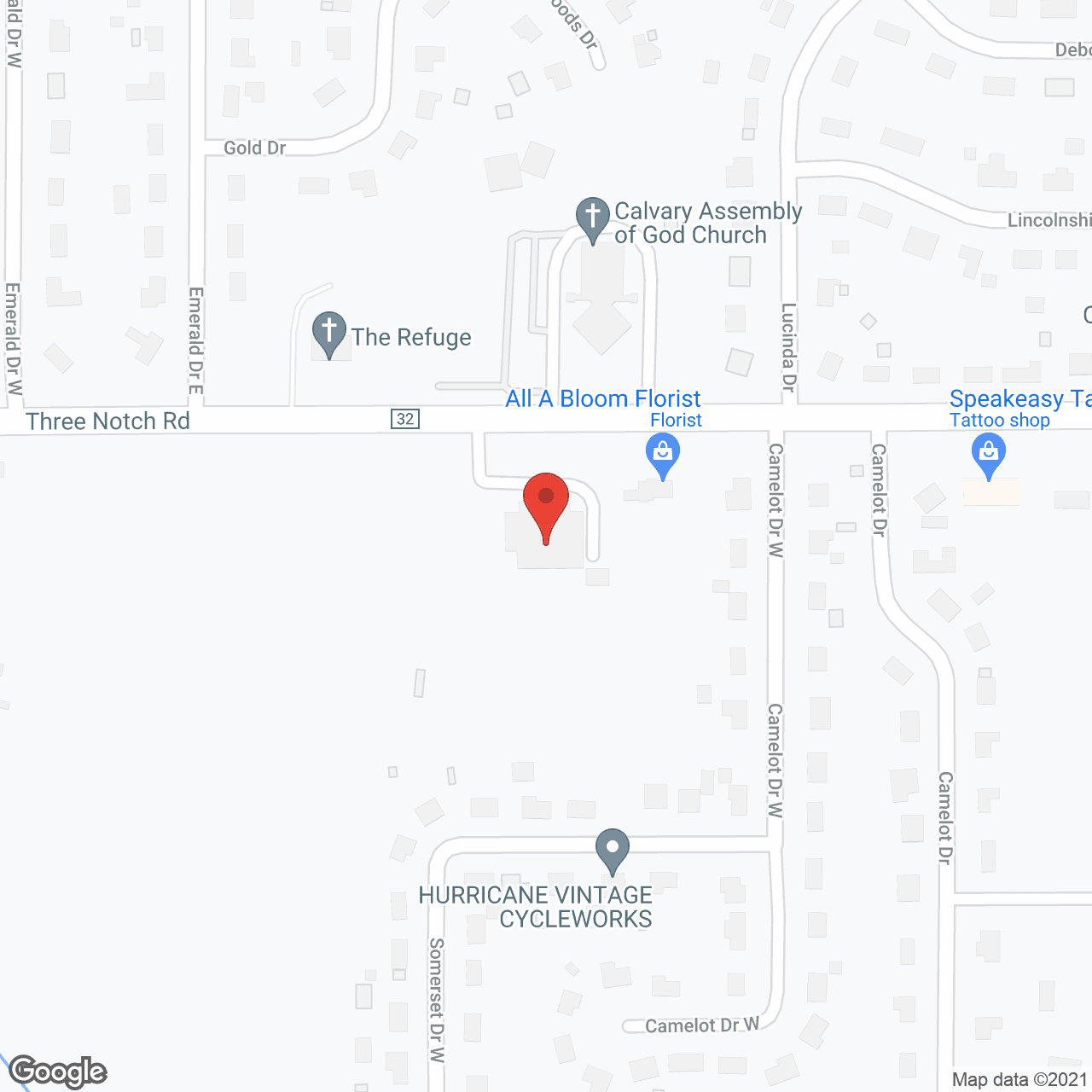 Our Southern Home -  Three Notch in google map
