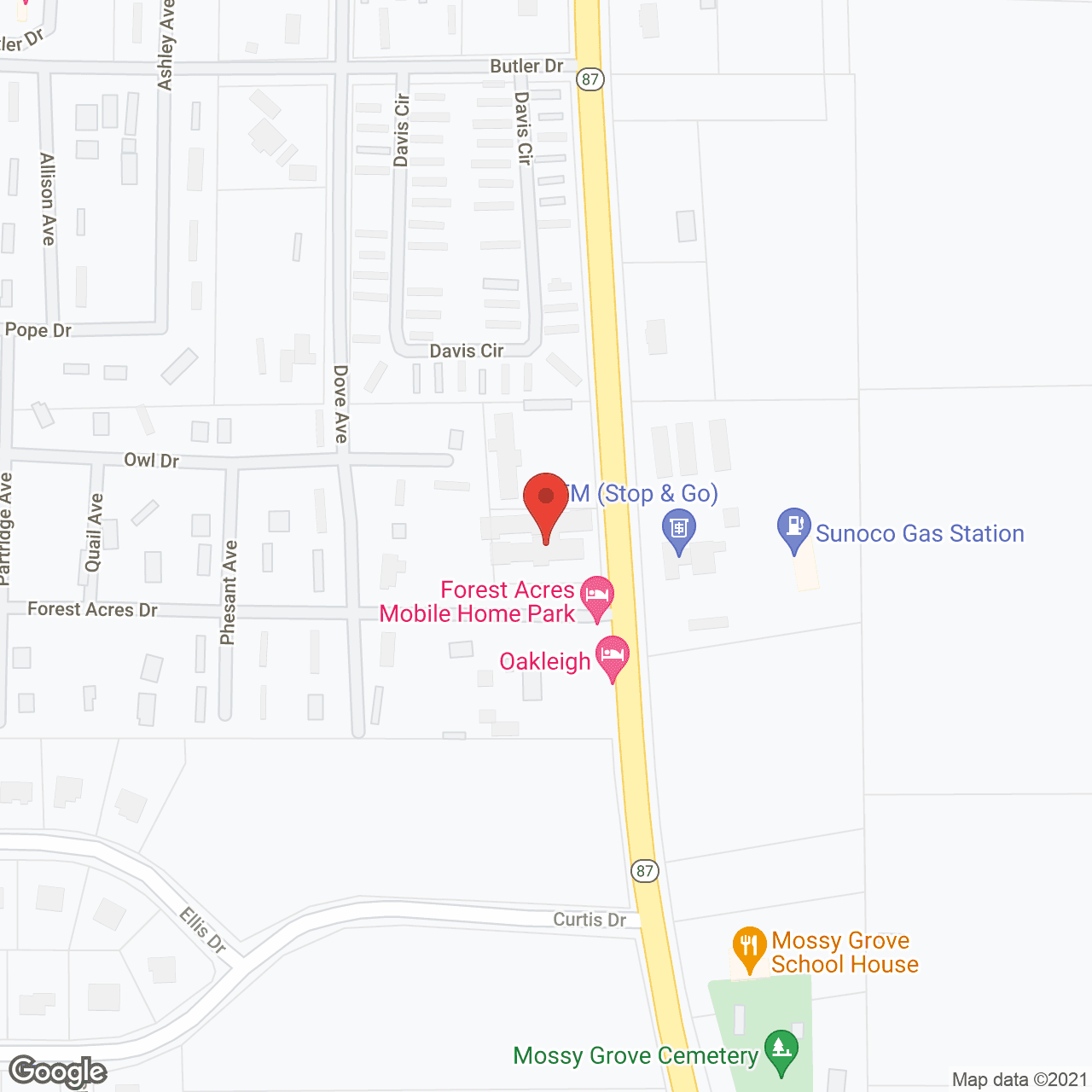 Magnolia Wood Lodge II and III in google map