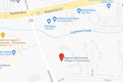Regency Retirement Village - Tuscaloosa in google map
