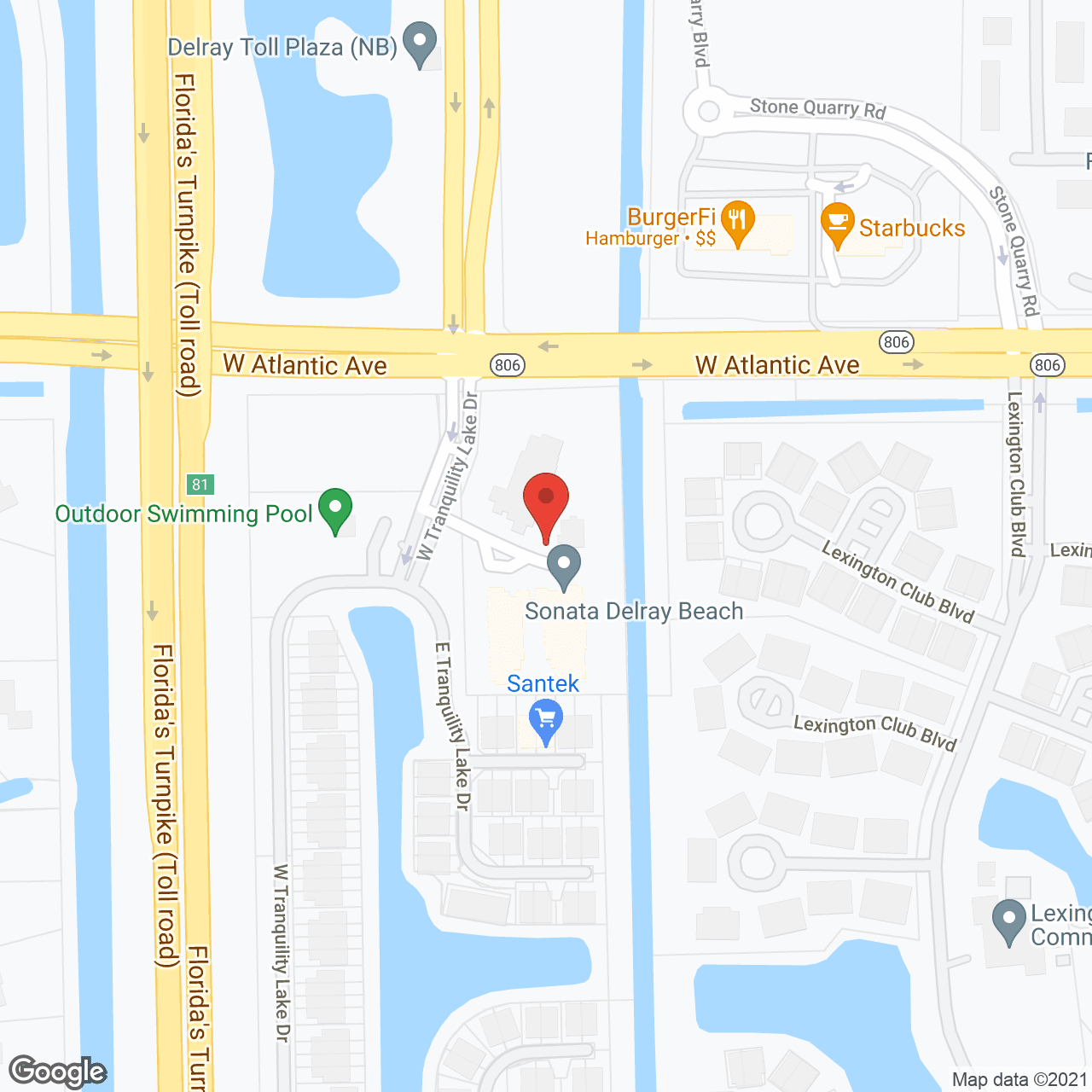 Sonata Delray Beach in google map