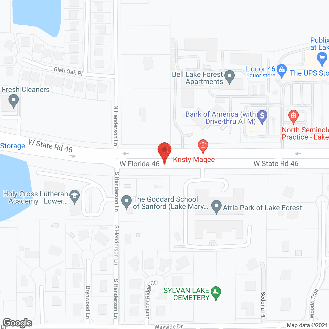 Vitality Living Lake Forest in google map