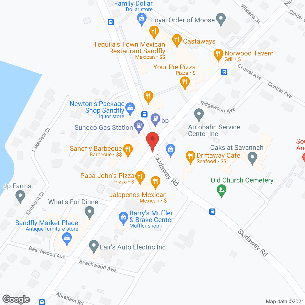 Oaks at Savannah in google map