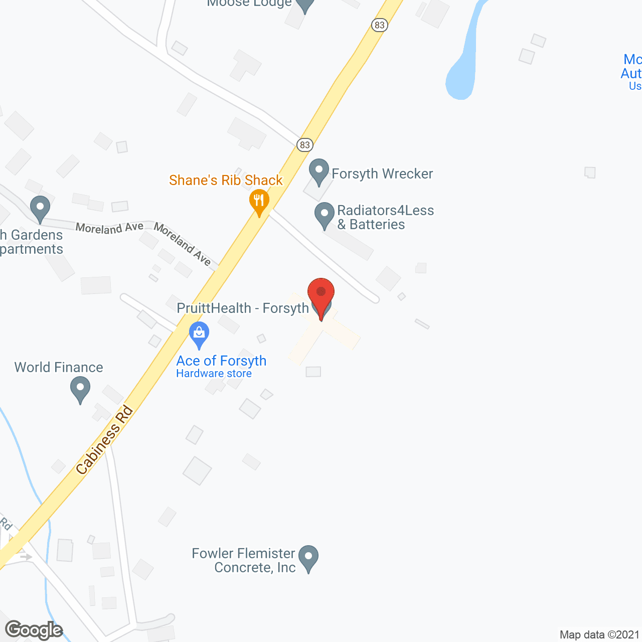 Forsyth Nursing Home in google map