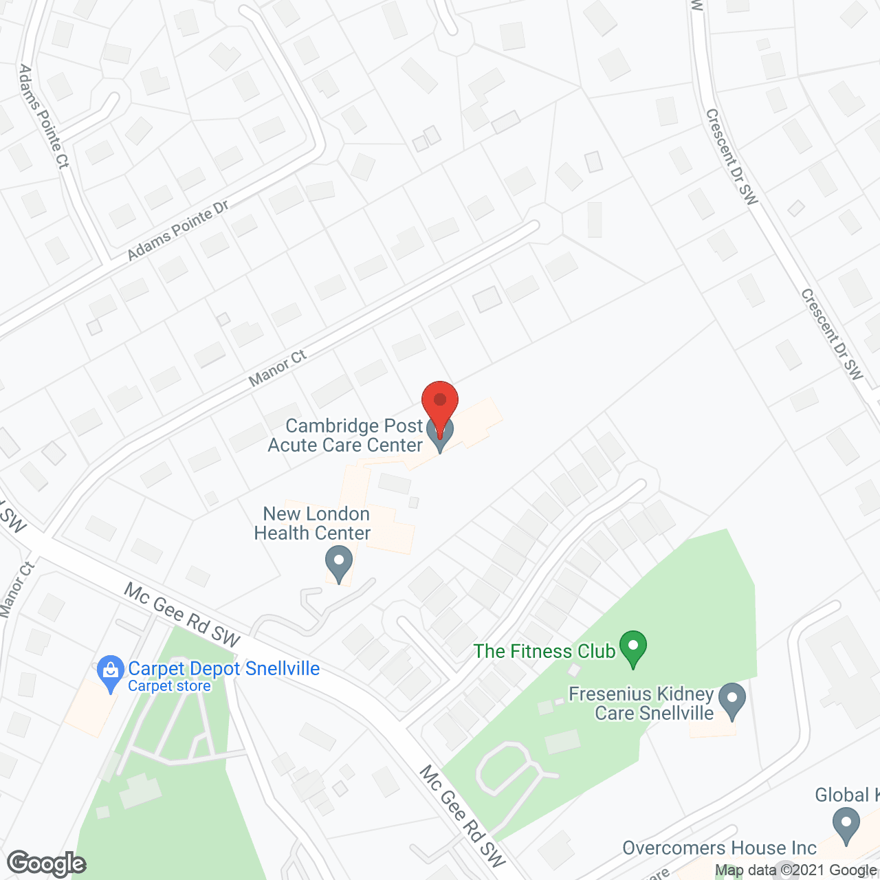 Cambridge Post-Acute Care Center in google map