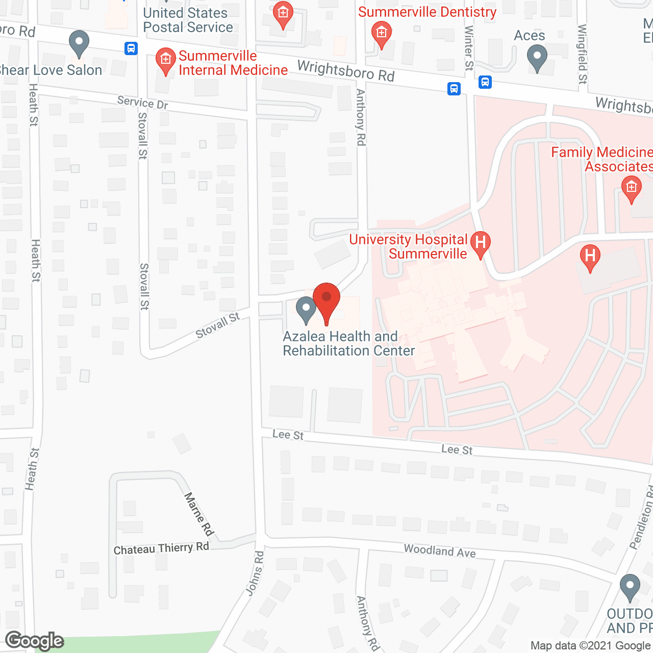 Golden Living Center Augusta in google map