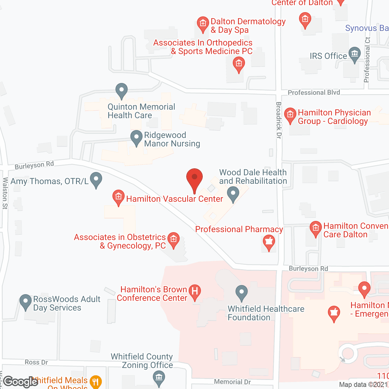 Quinton Memorial Health Care in google map