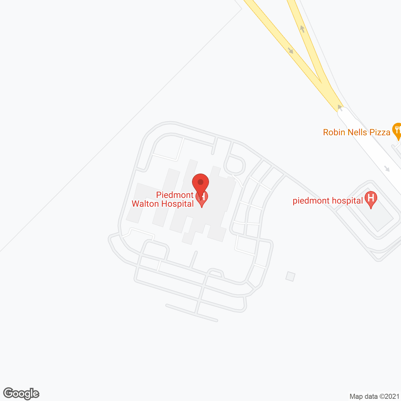 Piedmont Walton Hospital in google map