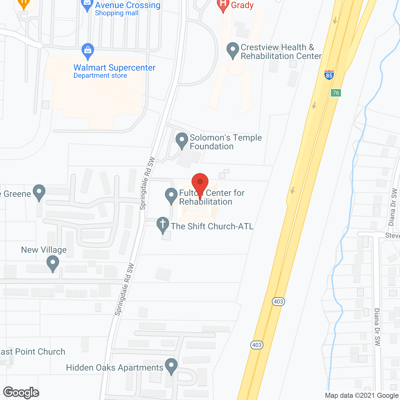 Fulton Center for Rehabilitation in google map
