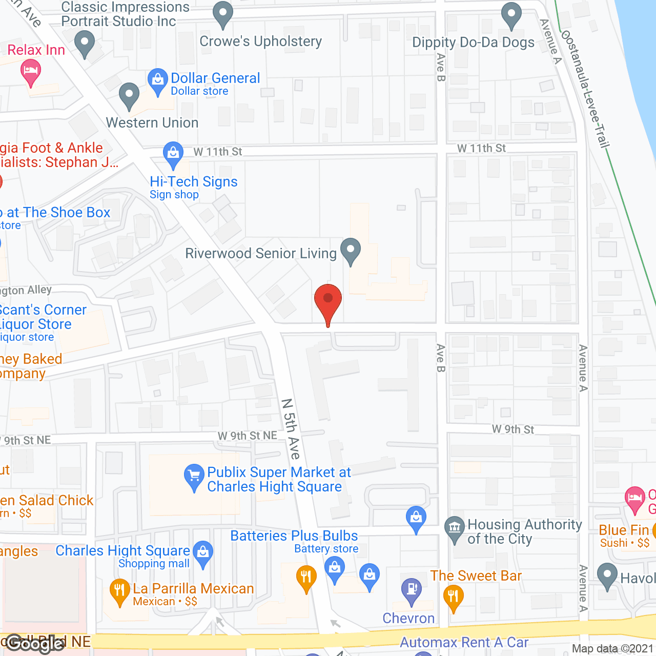 Riverwood Retirement Center in google map