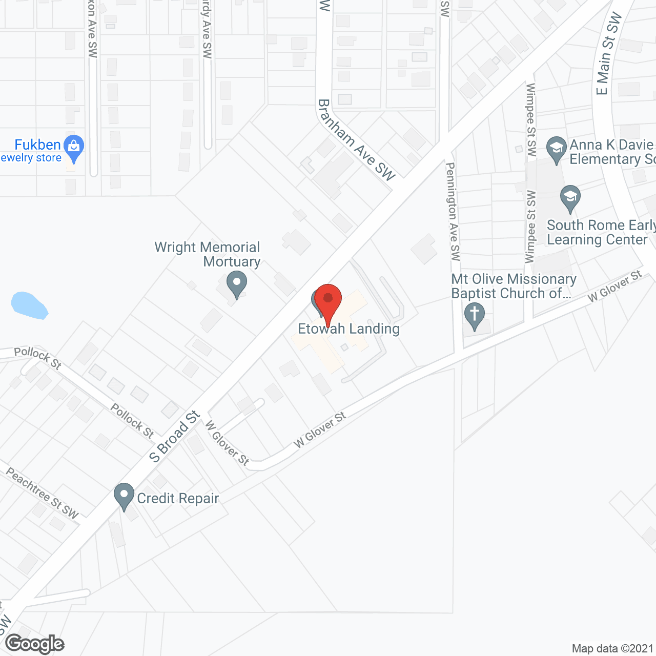 Etowah Landing Care and Rehabilitation Center in google map