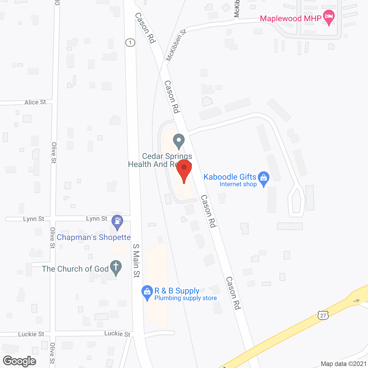 Cedartown Health Care in google map