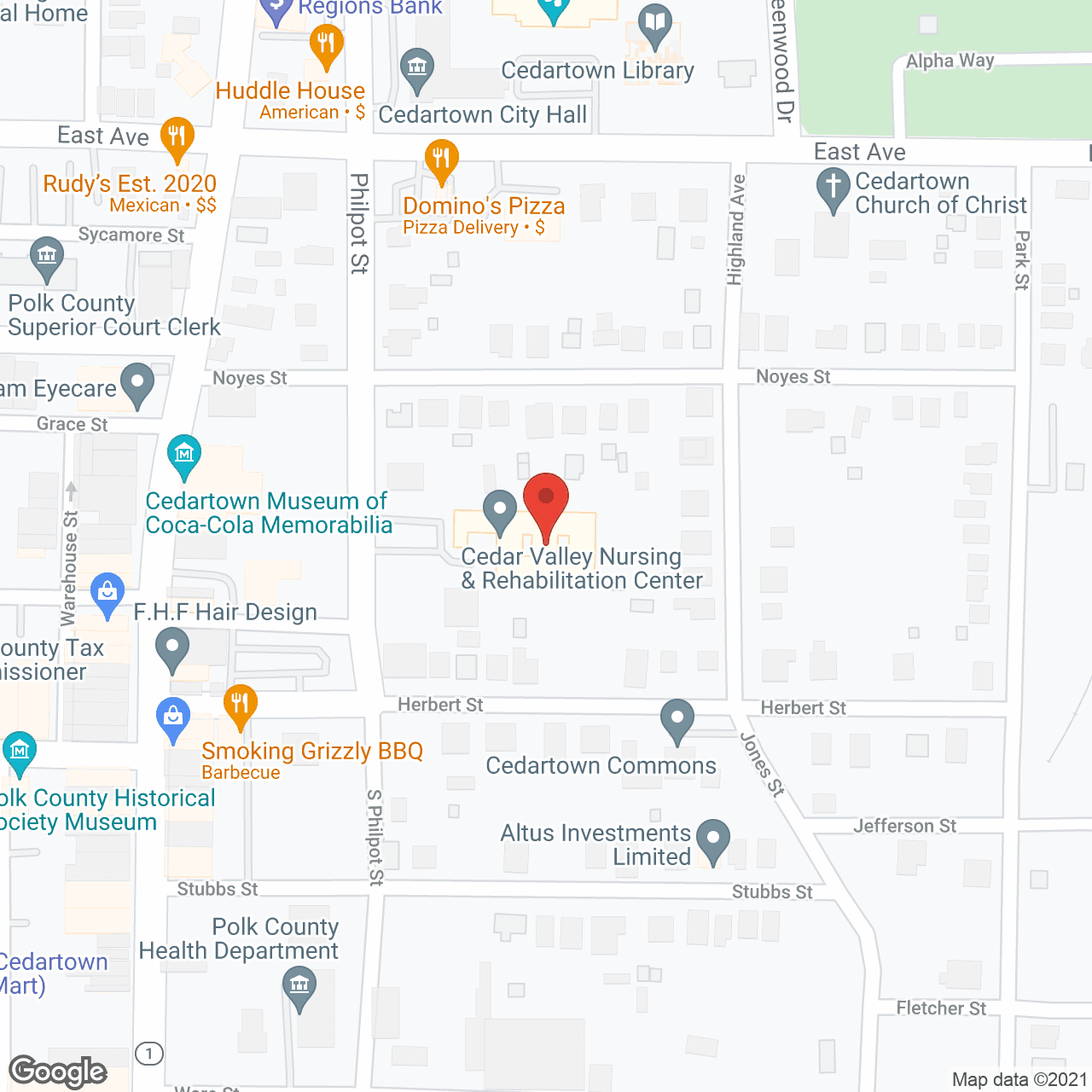Cedar Valley Nursing & Rehab in google map