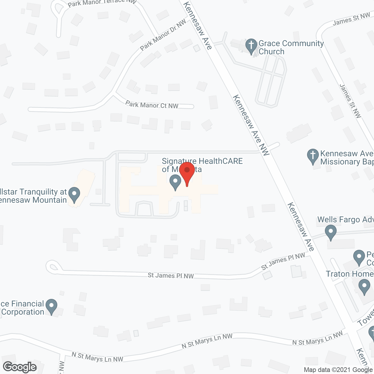 Signature HealthCARE of Marietta in google map