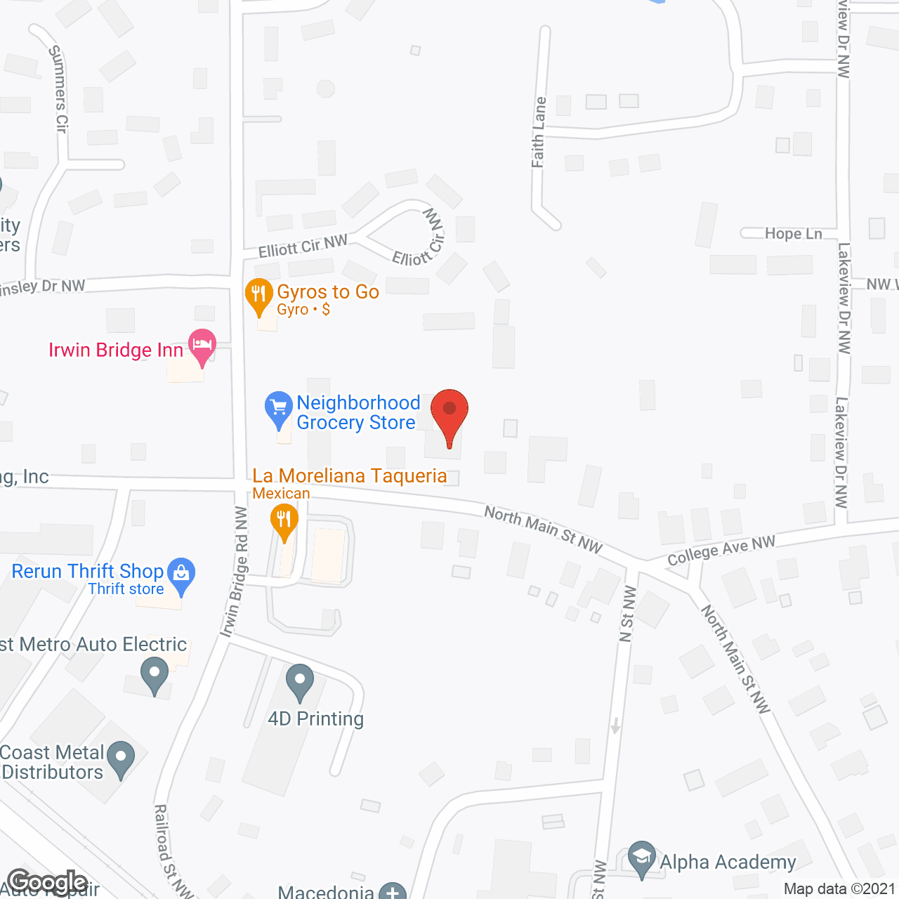 Legacy Retirement Ctr in google map
