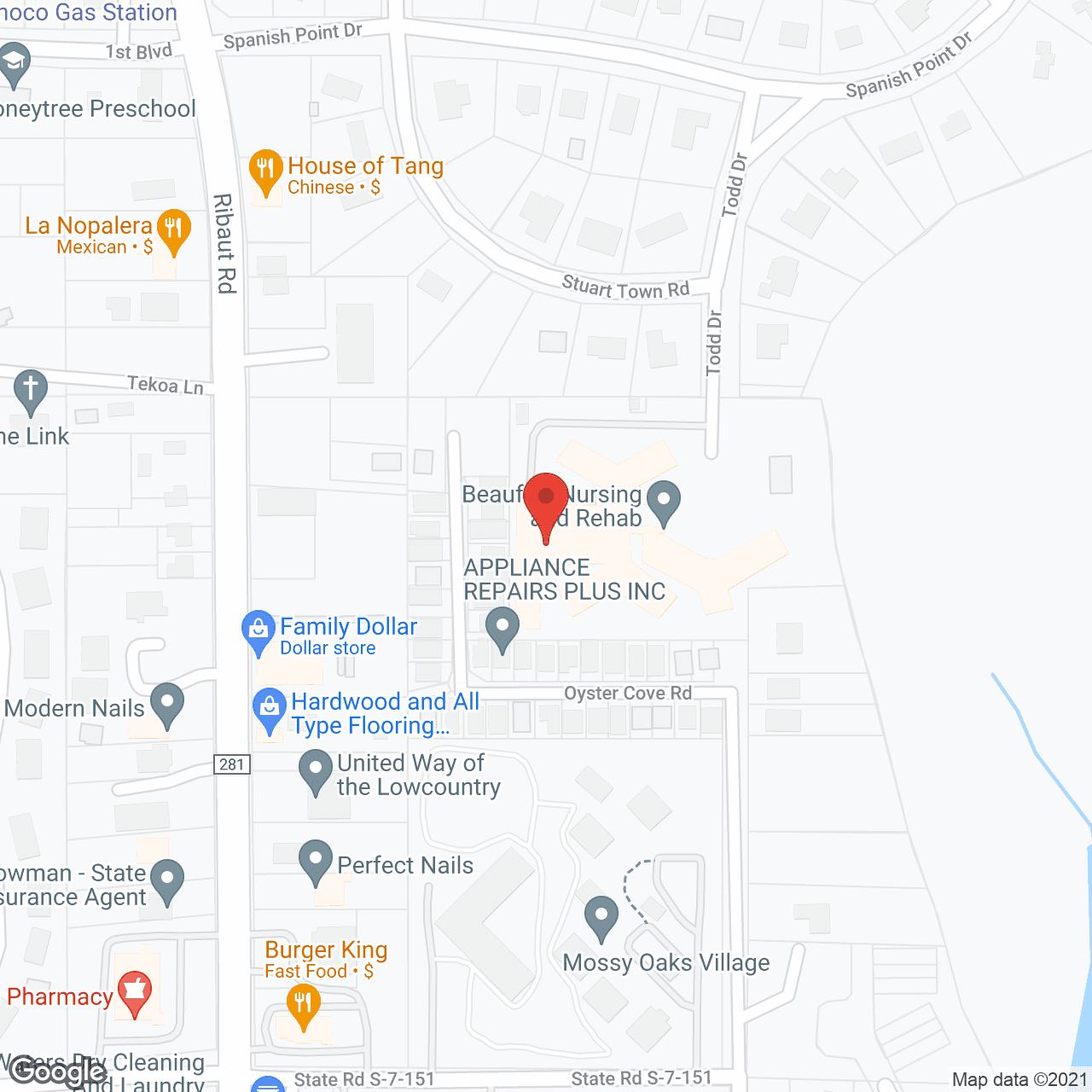 Bay View Nursing Ctr in google map