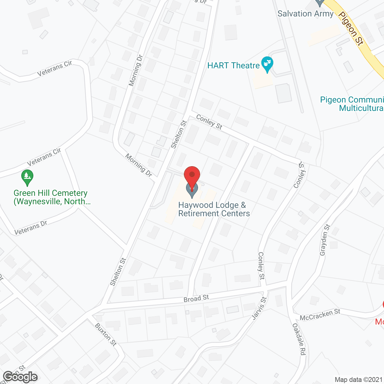Haywood Lodge and Retirement Ctr in google map