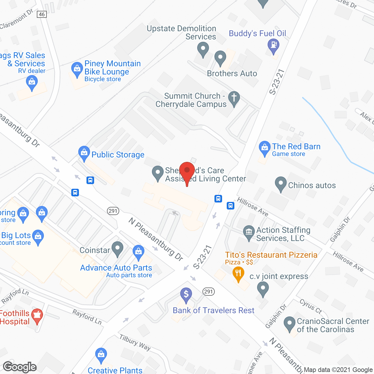 Shepherd's Care Assisted Living in google map