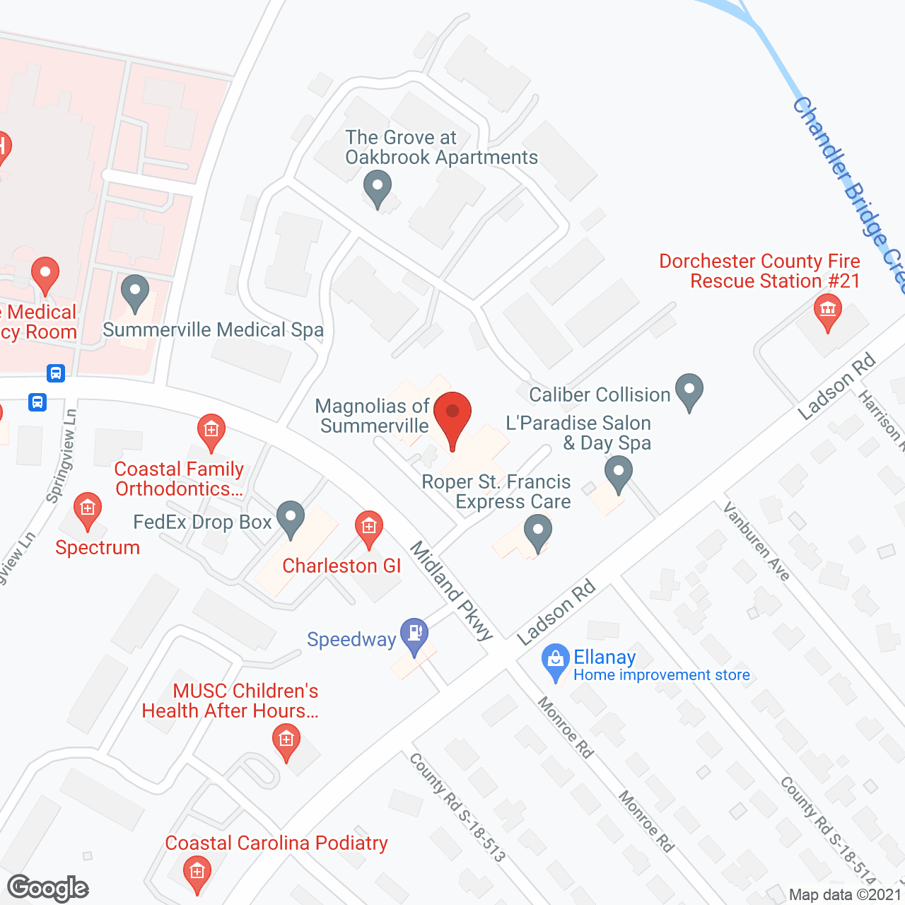 TerraBella Summerville in google map