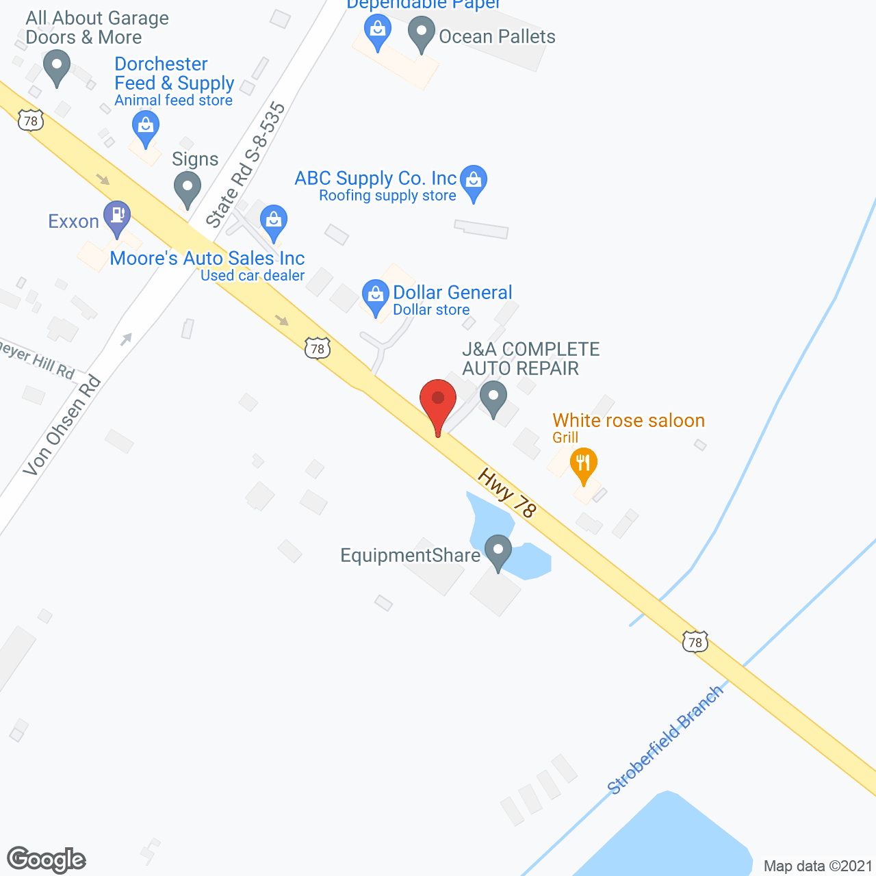 Antonio-Staples Residential in google map