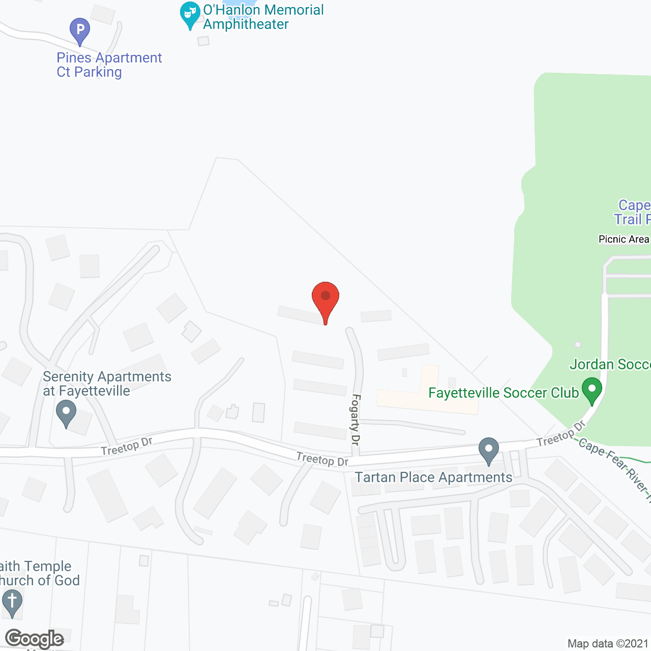 Fayetteville Manor in google map