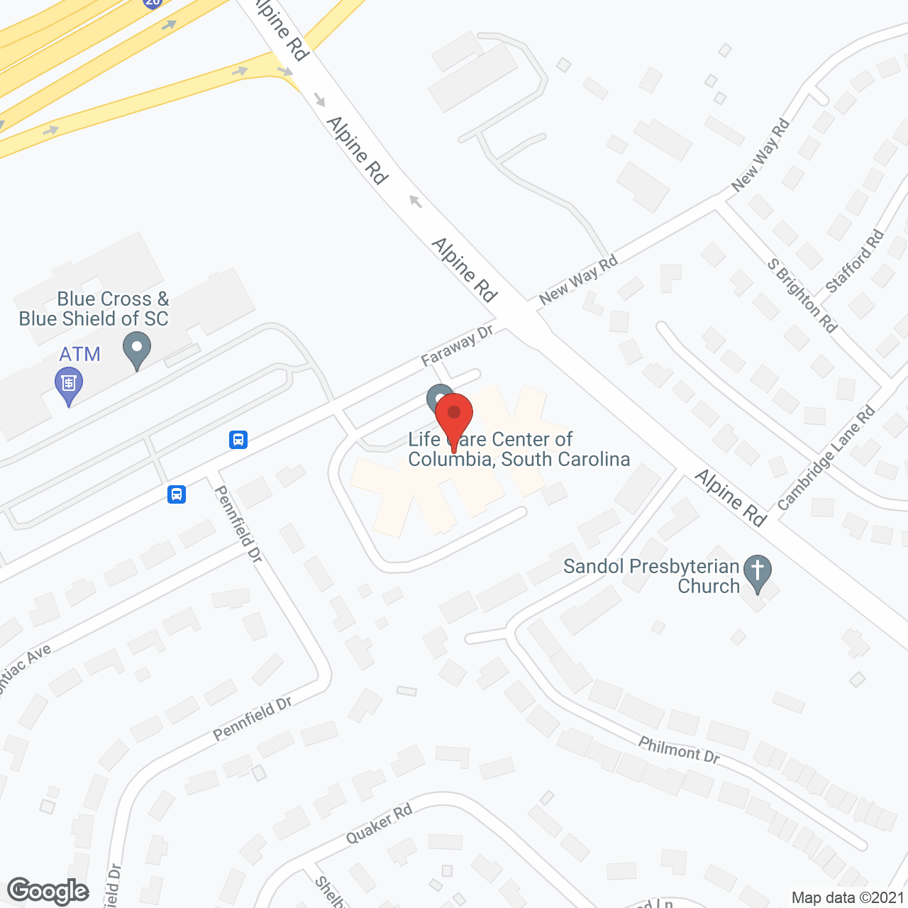 Life Care Ctr of Columbia in google map
