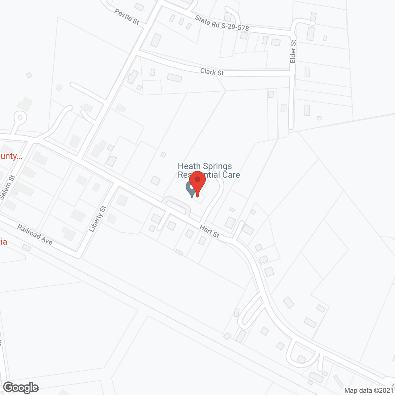 Heath Springs Residential Care in google map