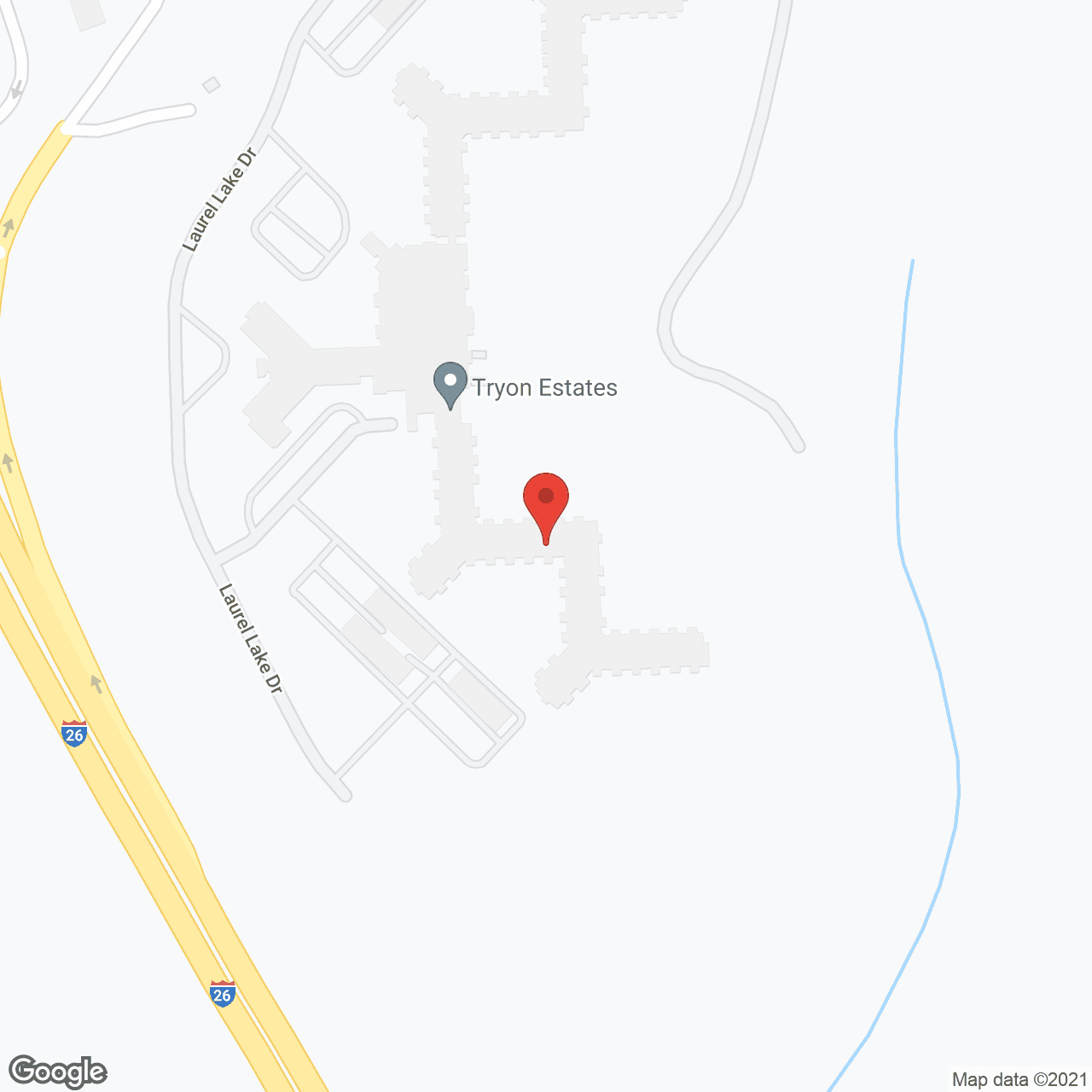 Tryon Estates in google map