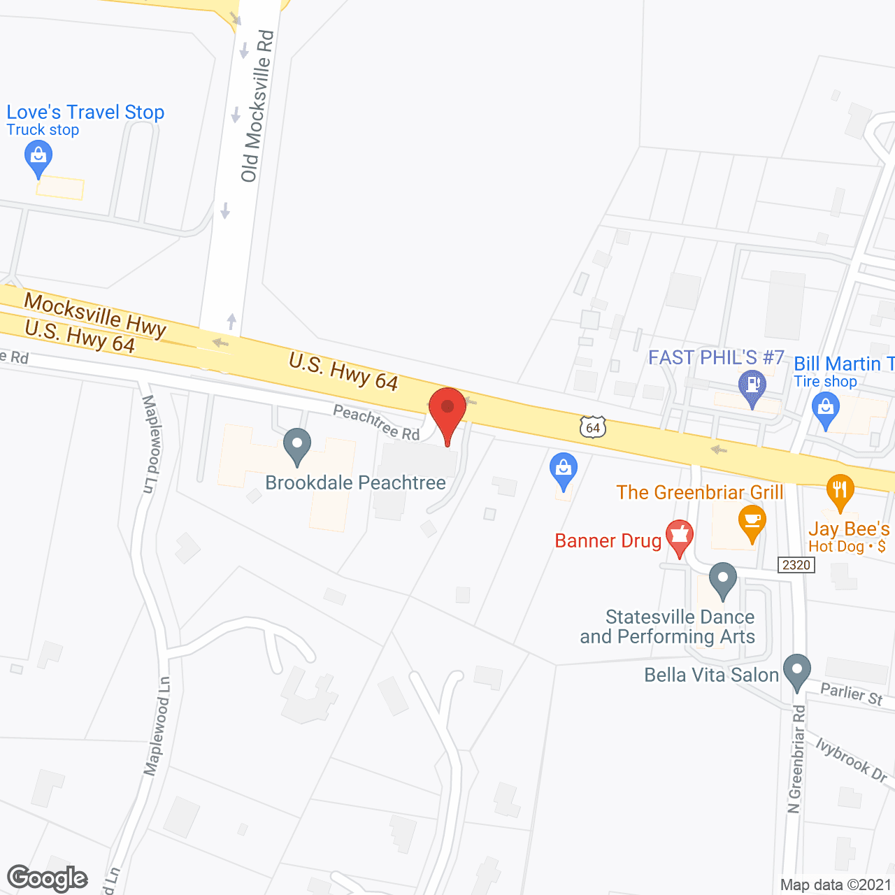 Hunt Assisted Living in google map