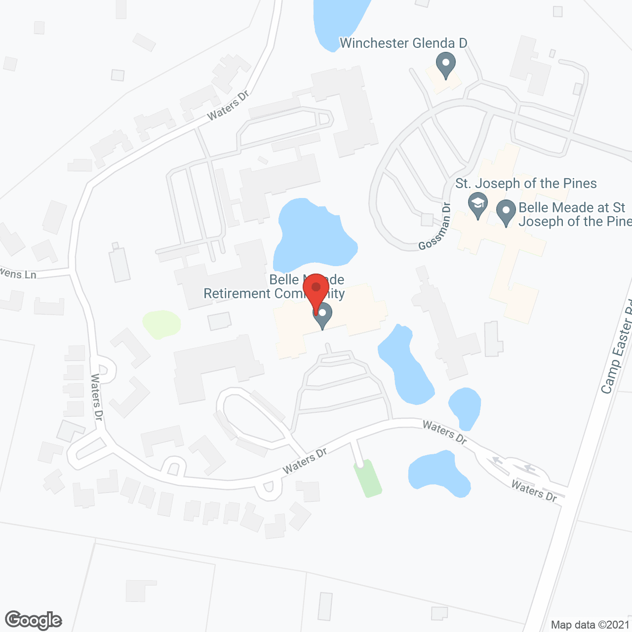 Belle Meade Life Care Retire in google map