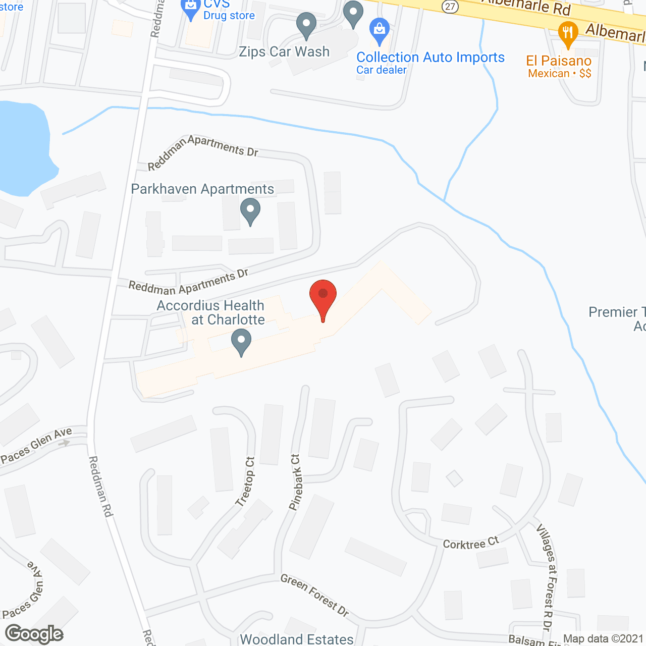 Brian Center Retirement Apartments in google map