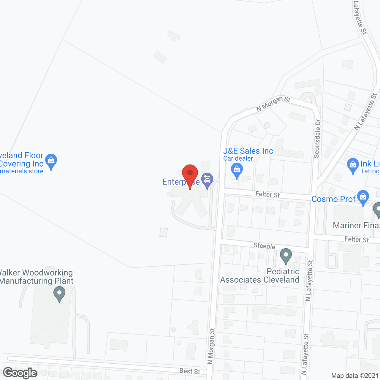 Century Care For Shelby in google map
