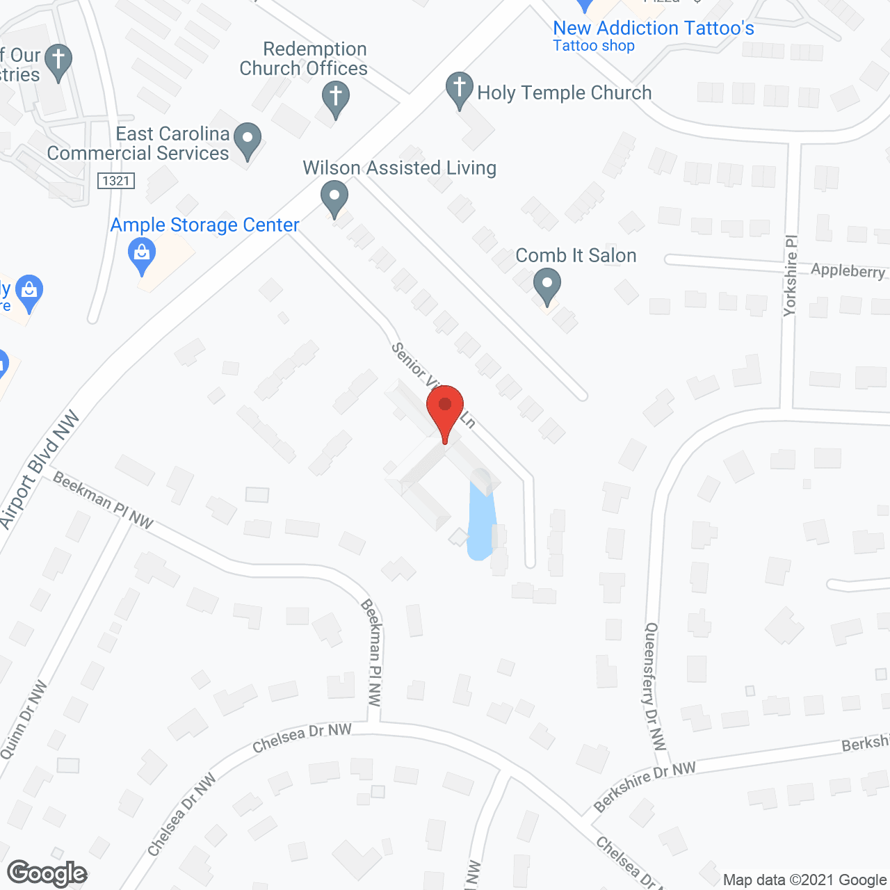 Wilson Assisted Living in google map
