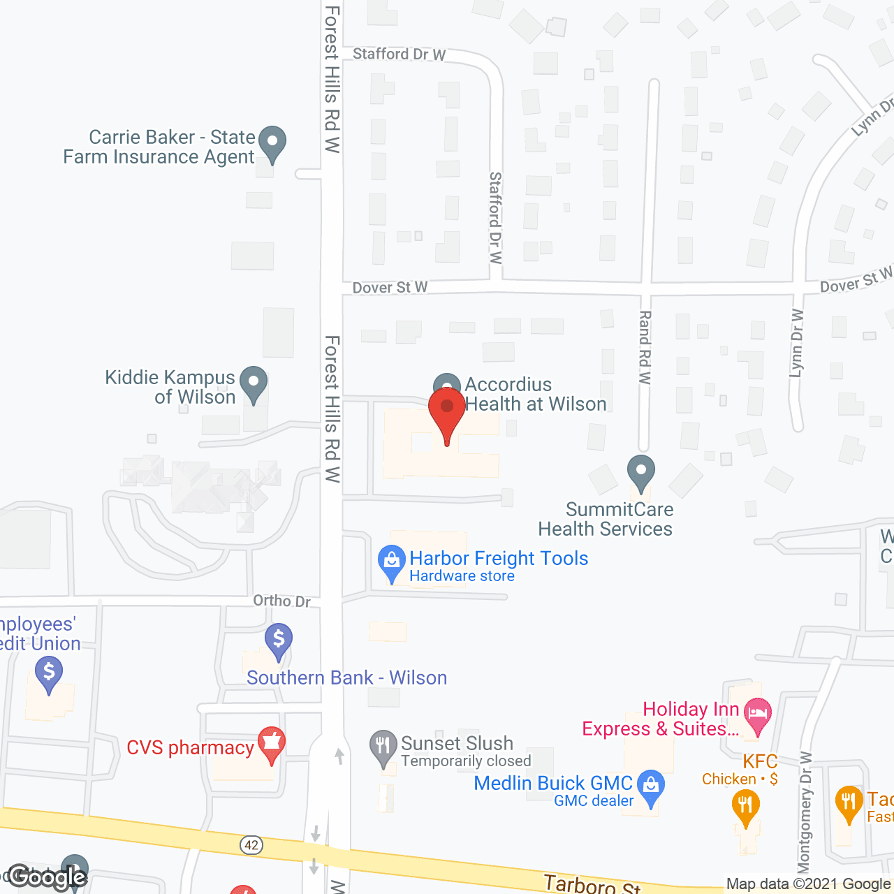 Harmony Park at Wilson in google map
