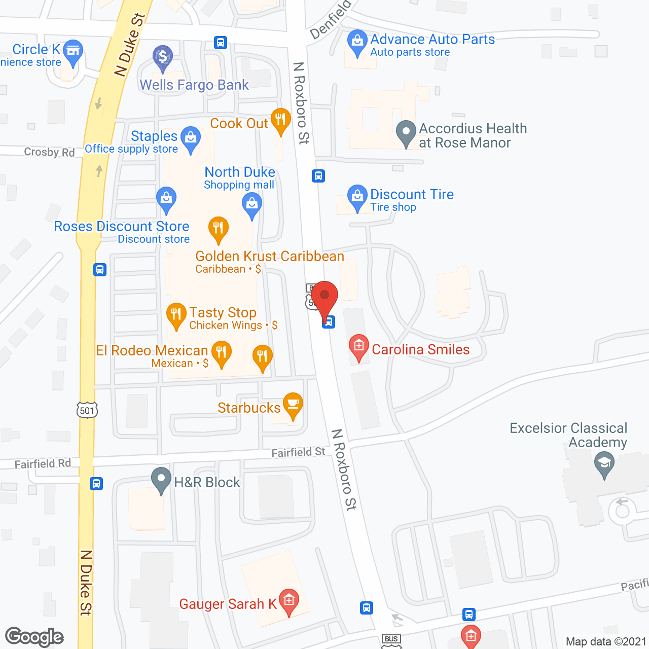 Rose Manor Healthcare Center in google map