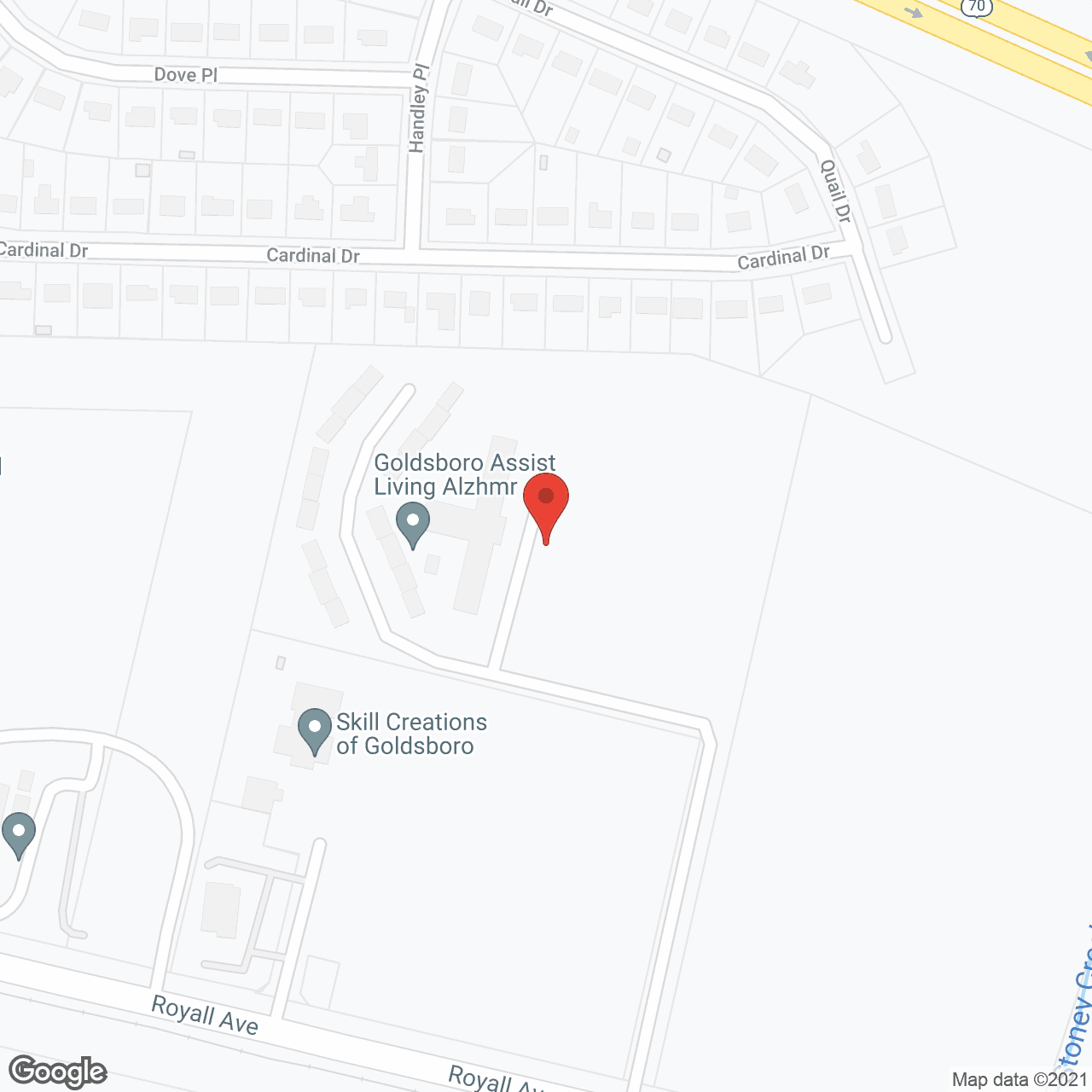 Goldsboro Assisted Living and Alzheimer's Care in google map